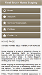 Mobile Screenshot of finaltouchhomestaging.ca